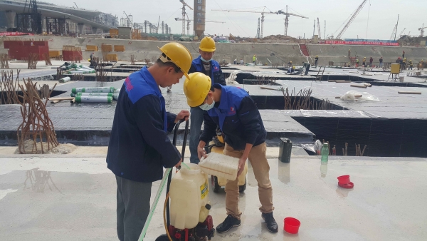 新建樓房白蟻預防施工現場